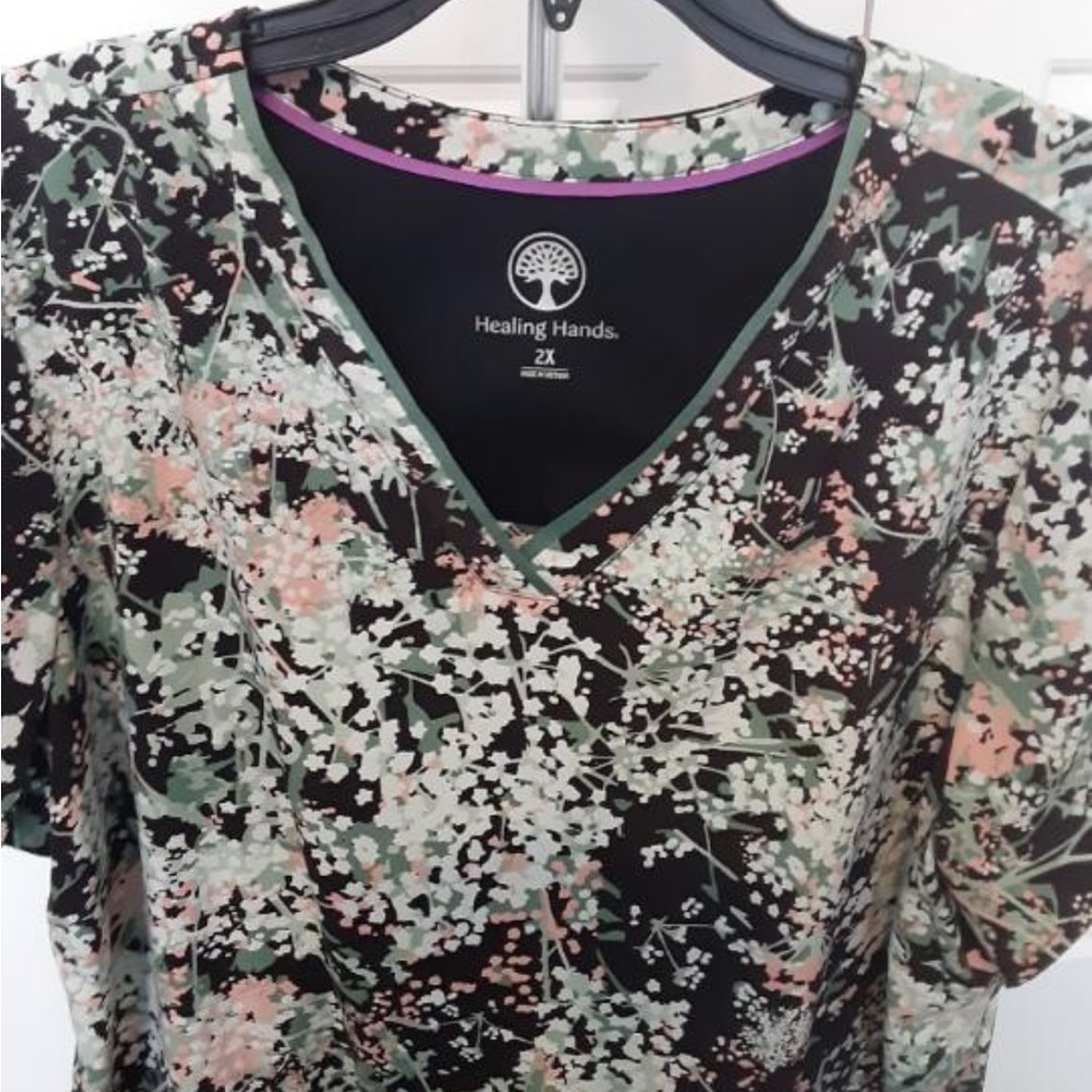 Healing Hands scrubs top